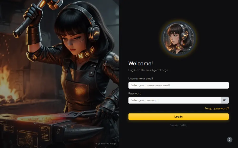Hermes Agent Forge LMS — website screenshot